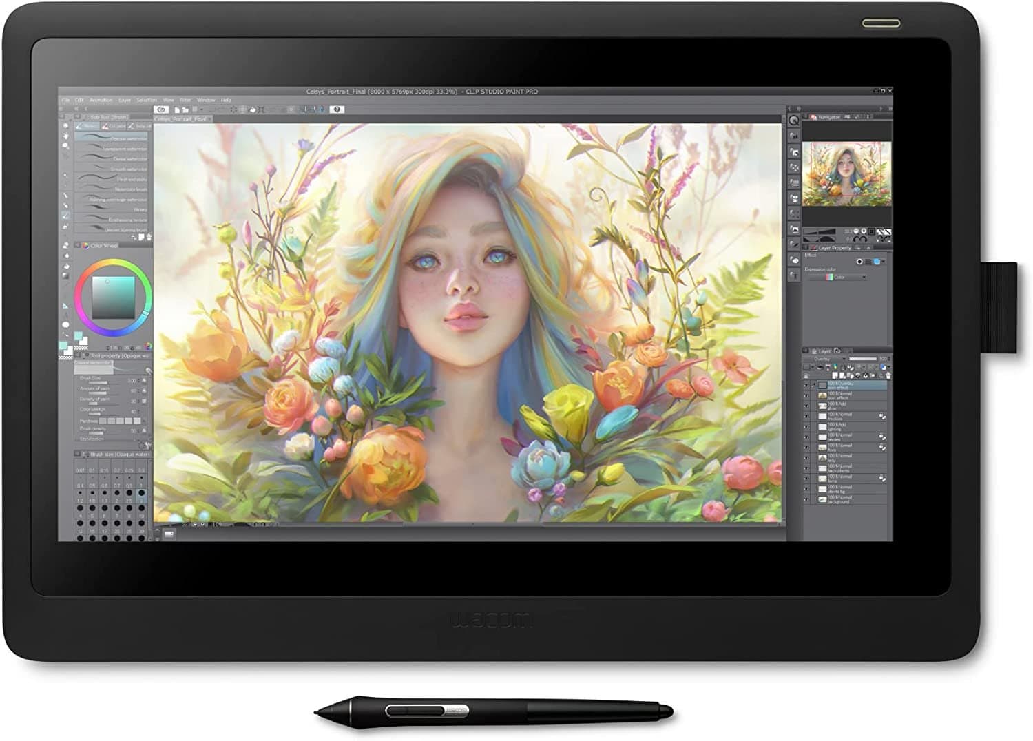 Wacom DTK1660K0A Cintiq 16 Drawing Tablet