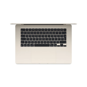 ⁦MacBook Air موديل 2024 من Apple (مقاس 13 إنش، شريحة Apple M3 بوحدة معالجة مركزية ثمانية النوى ووحدة معالجة رسومات غرافيك مع 10 نوى، ذاكرة موحدة 16GB،‏ 512GB) - ضوء النجوم؛ الإنجليزية⁩ - الصورة ⁦5⁩