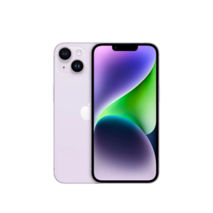 جوال ايفون 14 الجديد من ابل مع تطبيق فيس تايم ( 128GB /256GB /512GB )، لون ارجواني ، شريحة واحدة - الصورة 1