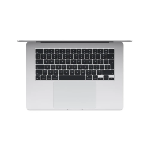 ⁦MacBook Air موديل 2024 من Apple (مقاس 13 إنش، شريحة Apple M3 بوحدة معالجة مركزية ثمانية النوى ووحدة معالجة رسومات غرافيك مع 10 نوى، ذاكرة موحدة 8GB‏، 512GB) - فضي- اللغة الإنجليزية⁩ - الصورة ⁦2⁩